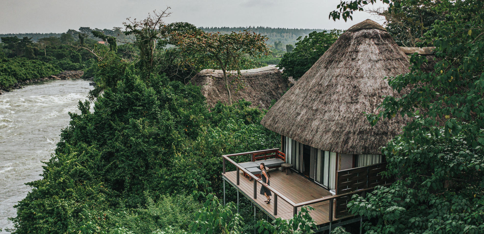 Balcony View Wild waters Lodge Jinja Uganda